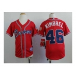 youth mlb jerseys atlanta braves #46 kimbrel red[2014 new]