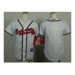 youth mlb jerseys atlanta braves blank white