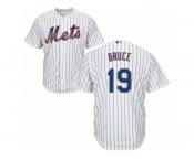 Youth Majestic New York Mets #19 Jay Bruce Replica White Home Cool Base MLB Jersey