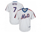 Youth Majestic New York Mets #7 Jose Reyes Replica White Alternate Cool Base MLB Jersey