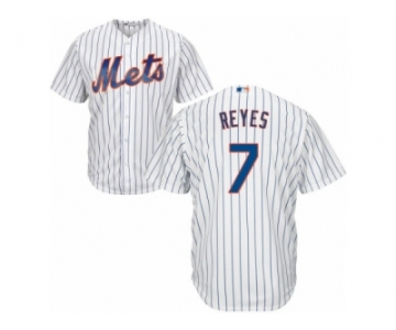 Youth Majestic New York Mets #7 Jose Reyes Replica White Home Cool Base MLB Jersey