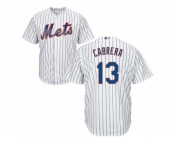 Youth New York Mets #13 Asdrubal Cabrera White(Blue Strip) Cool Base Stitched MLB Jersey