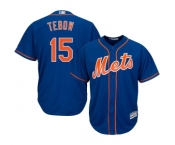 Youth New York Mets #15 Tim Tebow Majestic Blue Cool Base Player Jersey