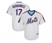 Youth New York Mets #17 Keith Hernandez White(Blue Strip) Alternate Cool Base Stitched MLB Jersey