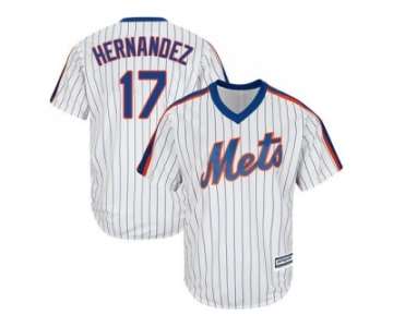 Youth New York Mets #17 Keith Hernandez White(Blue Strip) Alternate Cool Base Stitched MLB Jersey