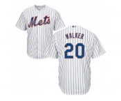 Youth New York Mets #20 Neil Walker White(Blue Strip) Cool Base Stitched MLB Jersey