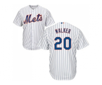 Youth New York Mets #20 Neil Walker White(Blue Strip) Cool Base Stitched MLB Jersey