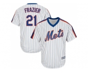 Youth New York Mets #21 Todd Frazier White(Blue Strip) Alternate Cool Base Stitched MLB Jersey