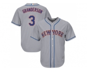 Youth New York Mets #3 Curtis Granderson Grey Cool Base Stitched MLB Jersey