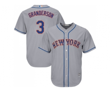 Youth New York Mets #3 Curtis Granderson Grey Cool Base Stitched MLB Jersey