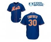 Youth New York Mets #30 Michael Conforto Blue Cool Base Stitched MLB Jersey