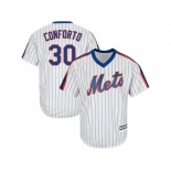 Youth New York Mets #30 Michael Conforto White(Blue Strip) Alternate Cool Base Stitched MLB Jerse