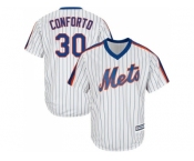 Youth New York Mets #30 Michael Conforto White(Blue Strip) Alternate Cool Base Stitched MLB Jerse