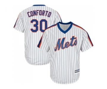 Youth New York Mets #30 Michael Conforto White(Blue Strip) Alternate Cool Base Stitched MLB Jerse