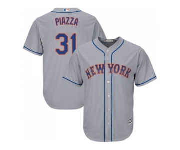 Youth New York Mets #31 Mike Piazza Grey Cool Base Stitched MLB Jersey