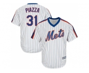 Youth New York Mets #31 Mike Piazza White(Blue Strip) Alternate Cool Base Stitched MLB Jersey