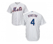 Youth New York Mets #4 Lenny Dykstra White(Blue Strip) Cool Base Stitched MLB Jersey