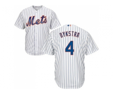 Youth New York Mets #4 Lenny Dykstra White(Blue Strip) Cool Base Stitched MLB Jersey