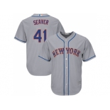 Youth New York Mets #41 Tom Seaver Grey Cool Base Stitched MLB Jersey