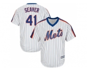 Youth New York Mets #41 Tom Seaver White(Blue Strip) Alternate Cool Base Stitched MLB Jersey