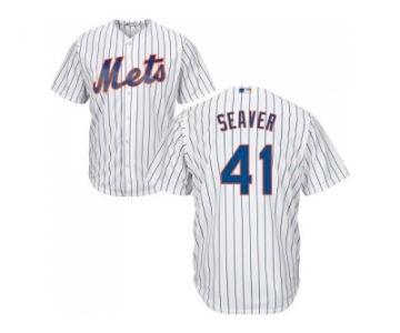 Youth New York Mets #41 Tom Seaver White(Blue Strip) Cool Base Stitched MLB Jersey