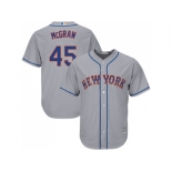 Youth New York Mets #45 Tug McGraw Grey Cool Base Stitched MLB Jersey