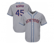 Youth New York Mets #45 Tug McGraw Grey Cool Base Stitched MLB Jersey