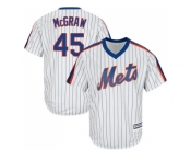 Youth New York Mets #45 Tug McGraw White(Blue Strip) Alternate Cool Base Stitched MLB Jersey