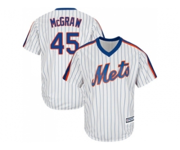 Youth New York Mets #45 Tug McGraw White(Blue Strip) Alternate Cool Base Stitched MLB Jersey