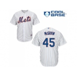 Youth New York Mets #45 Tug McGraw White(Blue Strip) Cool Base Stitched MLB Jersey