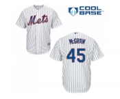 Youth New York Mets #45 Tug McGraw White(Blue Strip) Cool Base Stitched MLB Jersey