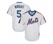 Youth New York Mets #5 David Wright White(Blue Strip) Alternate Cool Base Stitched MLB Jersey