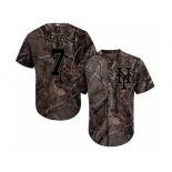 Youth New York Mets #7 Jose Reyes Camo Realtree Collection Cool Base Stitched MLB Jersey