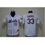 youth mlb jerseys new york mets #33 harvey white