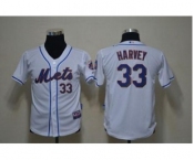 youth mlb jerseys new york mets #33 harvey white