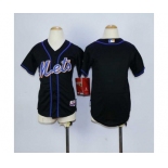 youth mlb jerseys new york mets blank black