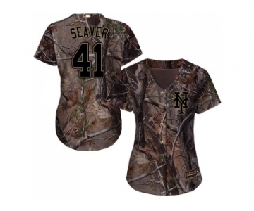 Women New York Mets #41 Tom Seaver Camo Realtree Collection Cool Base Stitched MLB Jersey