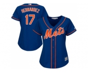 Women's New York Mets #17 Keith Hernandez Blue Alternate Stitched MLB Jersey