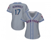 Women's New York Mets #17 Keith Hernandez Grey Road Stitched MLB Jersey