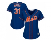 Women's New York Mets #31 Mike Piazza Blue Alternate Stitched MLB Jersey