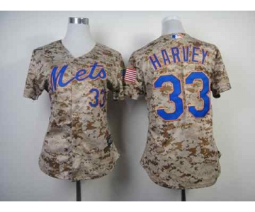 women mlb jerseys new york mets #33 harvey camo[2014 new]