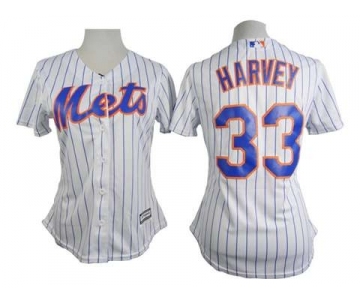 women mlb jerseys new york mets #33 harvey white[blue stripe]