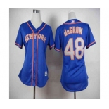 women mlb jerseys new york mets #48 degrom blue