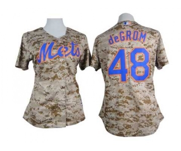 women mlb jerseys new york mets #48 degrom camo