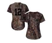 Women Milwaukee Brewers #12 Stephen Vogt Camo Realtree Collection Cool Base Stitched MLB Jersey