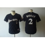 youth mlb milwaukee brewers #2 morgan dk blue