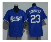 Youth Los Angeles Dodgers #23 Adrian Gonzalez Blue Cool Base Stitched MLB Jersey