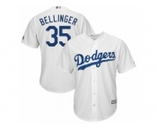 Youth Los Angeles Dodgers #35 Cody Bellinger White Cool Base Jersey