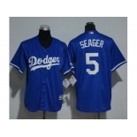 Youth Los Angeles Dodgers #5 Corey Seager Blue Cool Base Stitched MLB Jersey