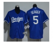 Youth Los Angeles Dodgers #5 Corey Seager Blue Cool Base Stitched MLB Jersey